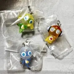 【未開封】ケロロ軍曹 めじるしアクセサリー カラーシャッフル　クルル　ドロロ3つ