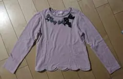 mezzo piano 薄紫 長袖カットソー