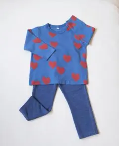 【美品未使用】マーキーズ長Tシャツ95・ユニクロ10分丈パンツ90セット