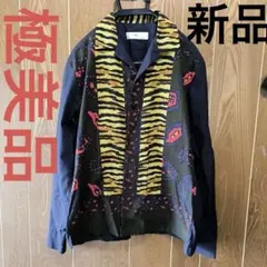 トーガ　ペイズリー　タイガー柄　開襟シャツ　Sサイズ　長袖シャツ　廃盤品のサムネイル