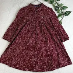 バーバリーブルーレーベル ドット柄 チュニック ホース刺繍 Aライン