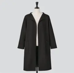 美品 FOXEY BOUTIQUE ダブルフェイスコート 42666 GRAZ黒のサムネイル
