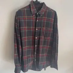 KANGOL 長袖フランネルチェックシャツ L