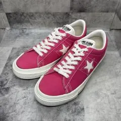 コンバース　ワンスター　23cm キャンバス　ピンク