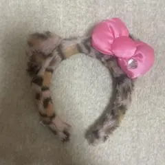 ユニバ USJ キティちゃん　ヒョウ柄　カチューシャ