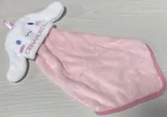 シナモロール ループ付き収納タオル　ピンク