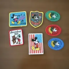 ディズニー ミッキーワッペン 7点セット