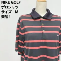 NIKE GOLF ポロシャツ Mサイズ ネイビー/ピンク