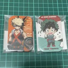 ヒロアカ　僕のヒーローアカデミア　スクエア　缶バッジ　2点セット