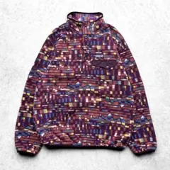 Patagonia　パタゴニアシンチラスナップT 　総柄　アリゲーター　USA製 Patagonia パタゴニアシンチラスナップT 総柄 アリゲーター USA