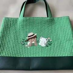 新品未使用⭐︎ピオヌンナル × ファミリア MILK バッグ（グリーン