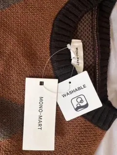 MONO-MART ダイヤモンドパターン セーター Lサイズ