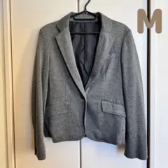レディース　グレー　ジャケット　ストレッチ　Mサイズ