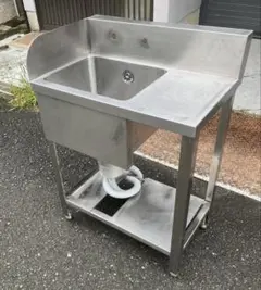 AZUMA アズマ 業務用 ステンレス 2槽シンク 幅90cm Used/キレイ AZUMA アズマ 業務用 ステンレス 2槽シンク 幅90cm Used/キレイ - メルカリ