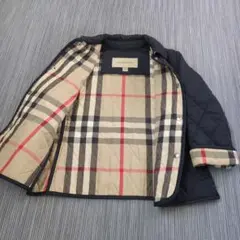 BURBERRY ネイビー キルティングコート 116cm