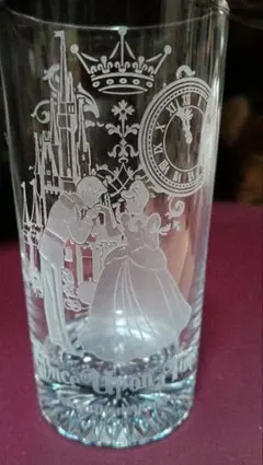 ディズニーガラスコップ4個まとめ売り(ピンクブルー各2個それぞれ箱入り）