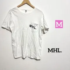 MHL. ポケットTシャツ ホワイト ユニセックス