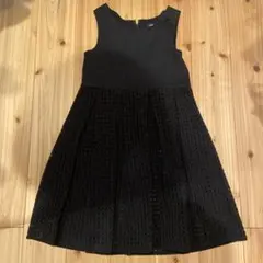 COMME CA ISM ブラックワンピース 130A