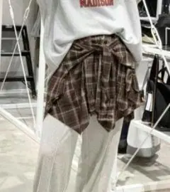 2025年【niko and…】2WAYチェックビスチェスカート