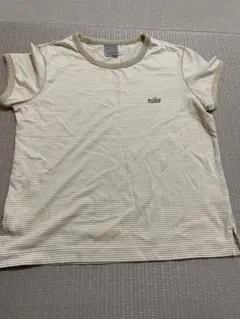 NIKE 半袖 ボーダー Tシャツ ベージュ Lのサムネイル