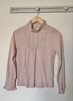 ピンクハウス ローンヨーク ピコフリル ハイネック カットソー　ピンク