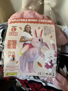 INFLATABLE BUNNY COSTUME うさぎ 着ぐるみ コスプレ L