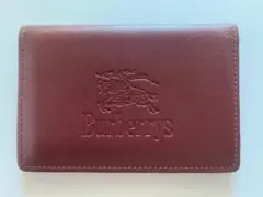 BURBERRY バーバリー 名刺入れ 本革レザー ワインレッドのサムネイル