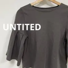 UNTITED フレアスリーブ　トップス　五分袖　ワールド