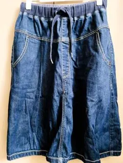 Levi's デニムスカート ひざ丈 Aライン　ウエストゴムのサムネイル