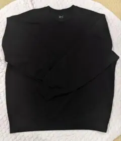 【ユニクロユー】黒のクルーネックスウェット XL
