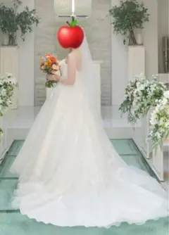 ホワイト Aライン ウェディングベール