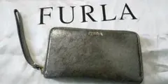 フルラ 長財布 シルバー