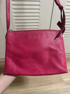 MARC JACOBS ピンクレザーショルダーバッグ