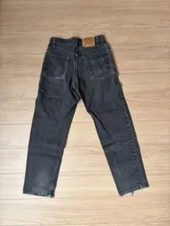 Levi's550 ブラックデニム W30 L30 後染め 90s 希少USA製
