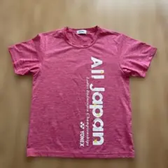 YONEX 赤色シャツ 2019 All Japan レディース
