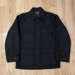 90s フランス製 A.P.C. BDU タイプ ウール ミリタリー ジャケットのサムネイル