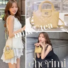 新品Cherimiシェリミー キルティングミニショルダー イエローノベルティのサムネイル
