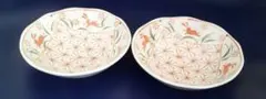 最終価格(TYOd512)たち吉 花柄陶器ボウル2個セット