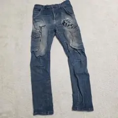 ワークマン/FieldCore デニム ワーク カーゴパンツ【L】現場 作業着