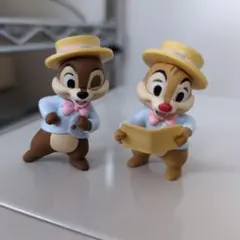 ディズニー springハッピーくじ フィギュア賞 チップとデール　2点セット