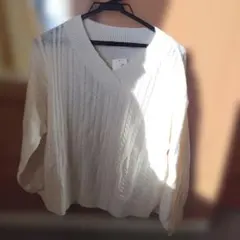 earth music&ecology ケーブルニットプルオーバー Ivory