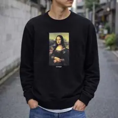H&M モナリザ スウェット M 黒 長袖 y2kのサムネイル