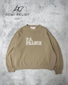 レミレリーフP.A. FRANCE/SP加工3飛び裏毛スウェットビッグシルエットのサムネイル