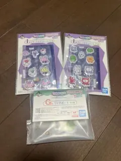 一番くじ たまごっち I賞 ブリード＆デコシール G賞 クリアポーチ