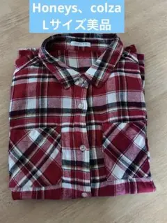 COLZA チェック柄 長袖シャツ