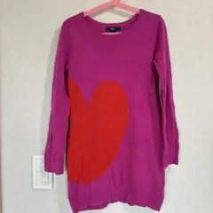 美品　GapKids ピンク ハート柄 ワンピース S サイズ120