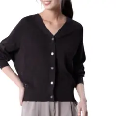 kyomi様PLST ドライタッチレーヨンナイロンVネックカーディガン