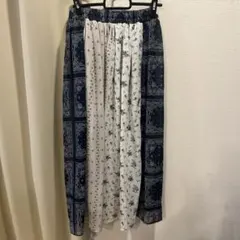 ペイズリー柄　ロングスカート