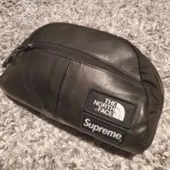 Supremeノースフェイス レザーバッグ ボディバッグ ポーチ