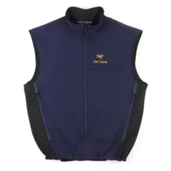 24k 金刺繍 ARC’TERYX GAMMA SV VEST L size Arc'teryx Men Jacket S Blue Gamma SV Polartec Logo Gold Embroidery